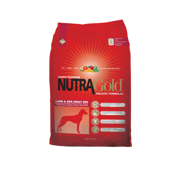 NutraGold Holistic Lamb & Rice Dog Dry Food (3 Sizes)