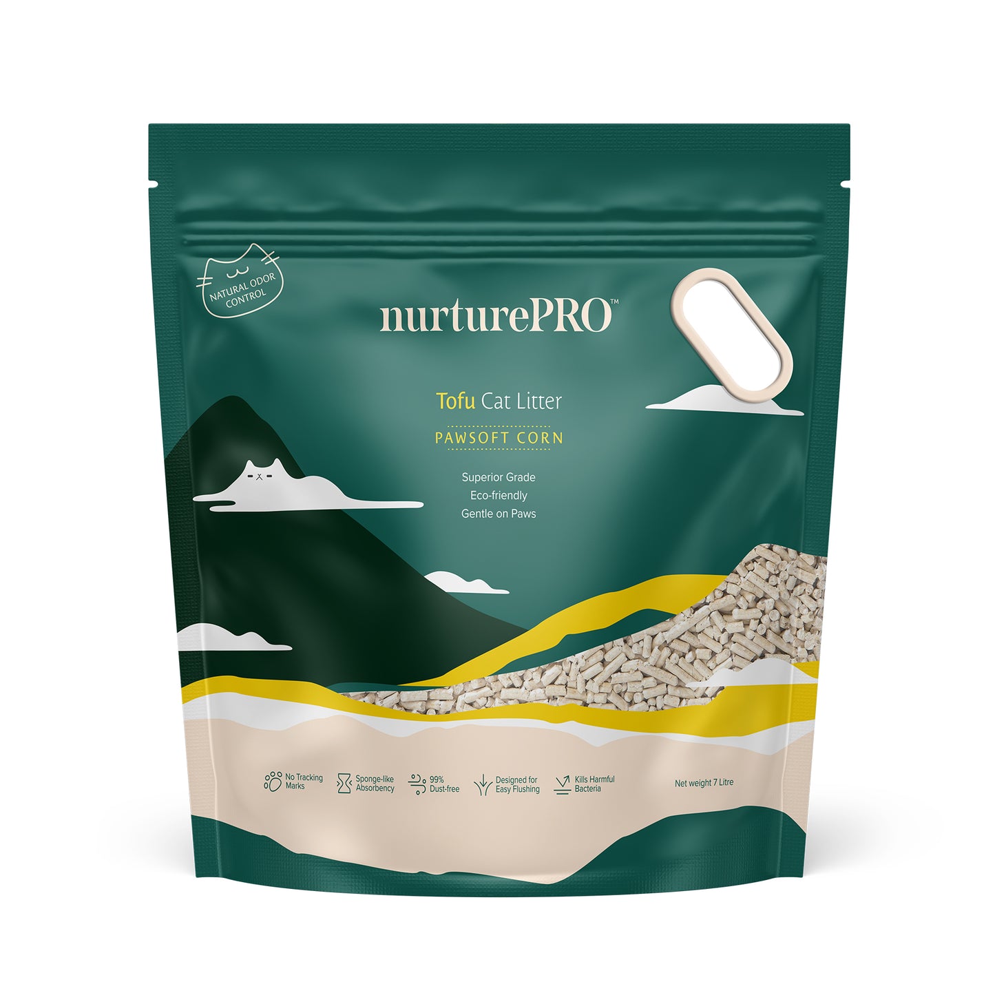 Nurture Pro Tofu Cat Litter Pawsoft Corn 7L (Bundle of 6)