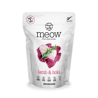 MEOW Freeze Dried Raw Lamb & Hoki Cat Treats 50g