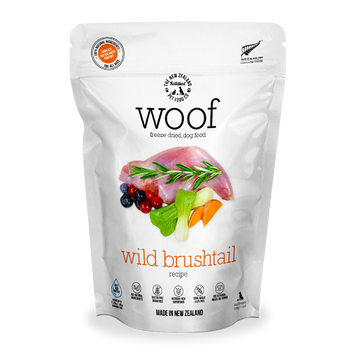Woof Freeze Dried Raw Wild Brushtail Dog Food