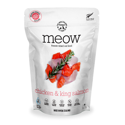 [FREE Treat + Bundle Deal] MEOW Freeze Dried Chicken & King Salmon Raw Cat Food 280g