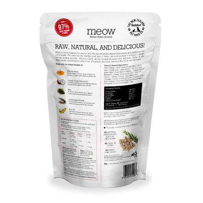 [FREE Treat + Bundle Deal] MEOW Freeze Dried Wild Venison Raw Cat Food 280g