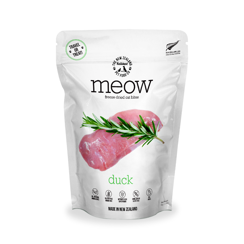 MEOW Freeze Dried Raw Duck Cat Treats 50g