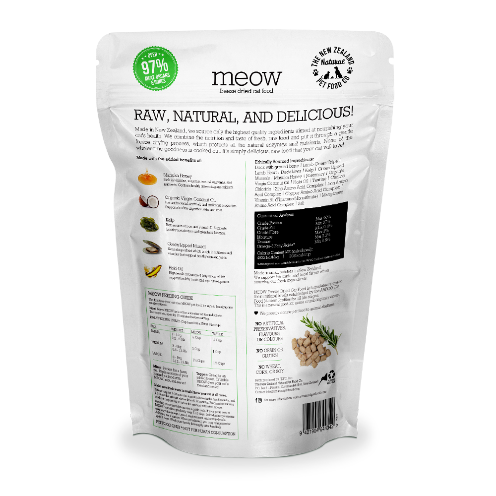 [Bundle Deal] MEOW Freeze Dried Duck Raw Cat Food 280g
