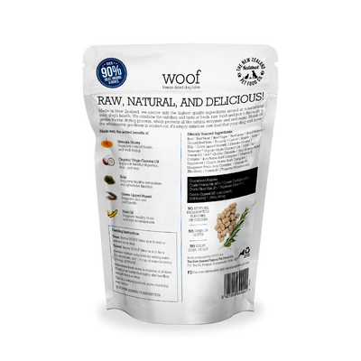 WOOF Freeze Dried Beef Dog Treats 50g