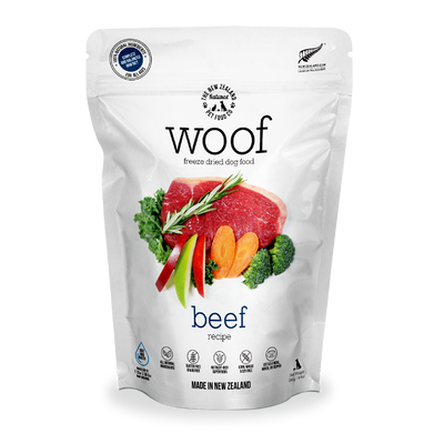 [FREE Treat + Bundle Deal] WOOF Freeze Dried Beef Raw Dog Food 280g