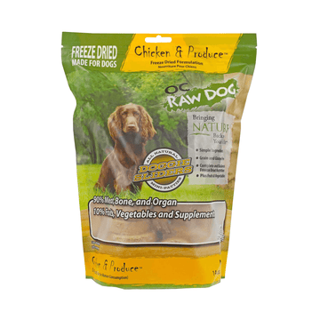 OC Raw Dog Chicken & Produce Sliders Freeze Dried Dog Food 14oz
