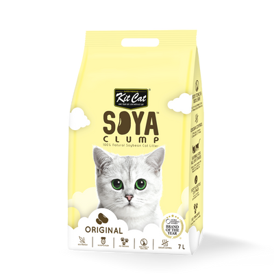 Kit Cat Soya Clump Cat Litter Original 7L (Bundle of 6)