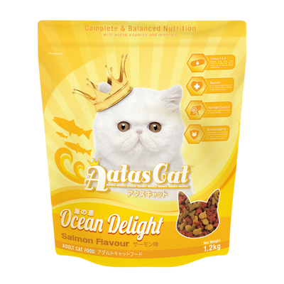 Aatas Cat Ocean Delight Salmon Cat Dry Food 7kg & 1.2kg