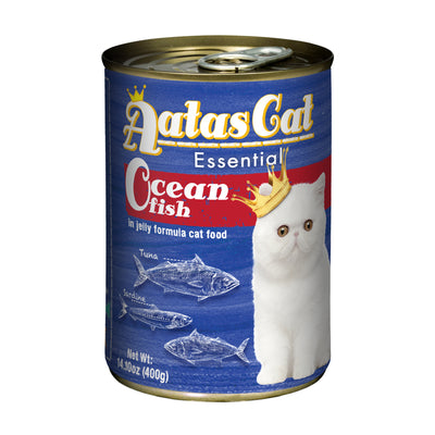 Aatas Cat Essential Ocean Fish in Jelly Cat Food 400g