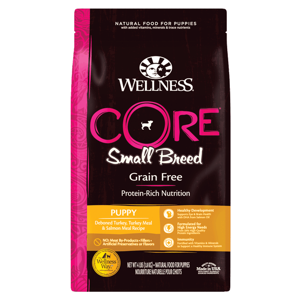 Wellness CORE Grain Free Small Breed Puppy Dry Dog Food (2 Sizes)