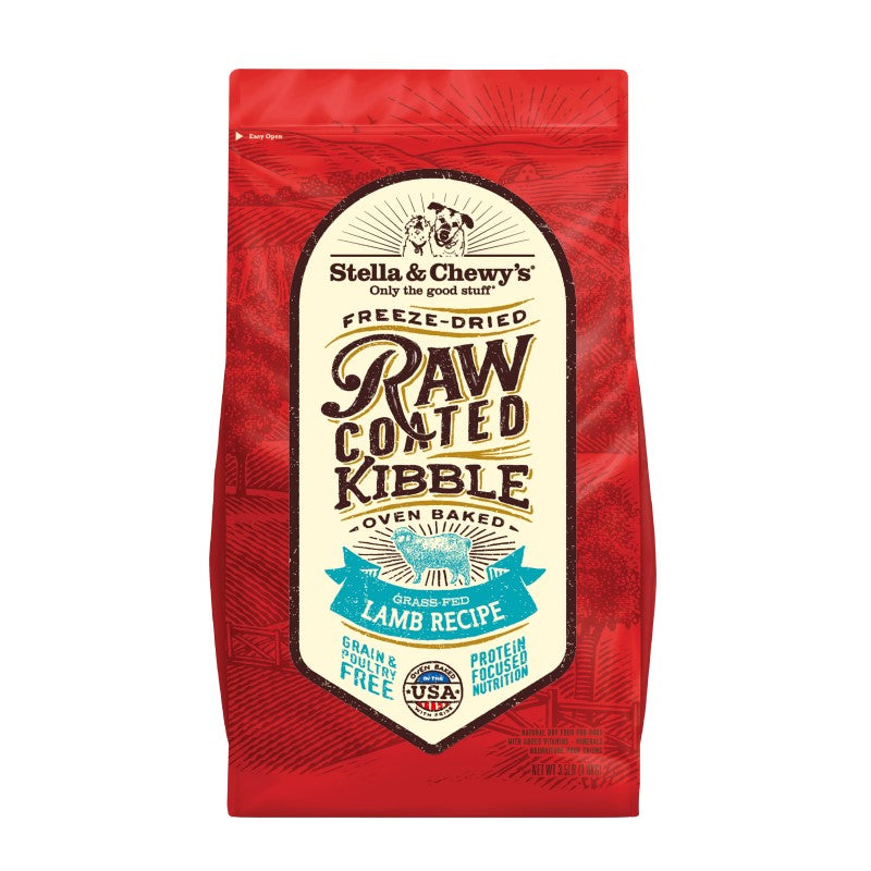 Stella & Chewy's Raw Coated Kibble Grass-Fed Lamb Dry Dog Food (2 Sizes)