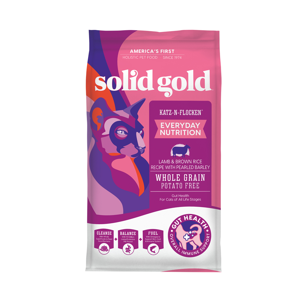 Solid Gold Katz-N-Flocken Dry Cat Food with Lamb, Brown Rice and Pearled Barley (2 Sizes)