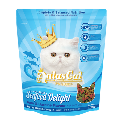 Aatas Cat Seafood Delight Tuna & Sardine Cat Dry Food 1.2kg