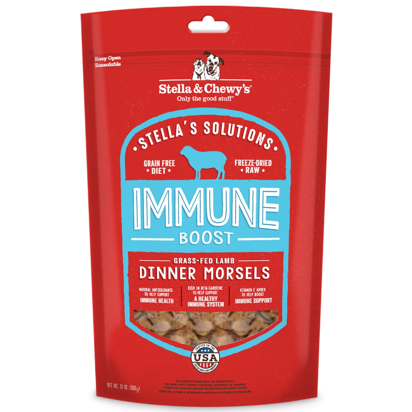 Stella & Chewy's Stella's Solutions Immune Boost Freeze Dried Dog Food 13oz