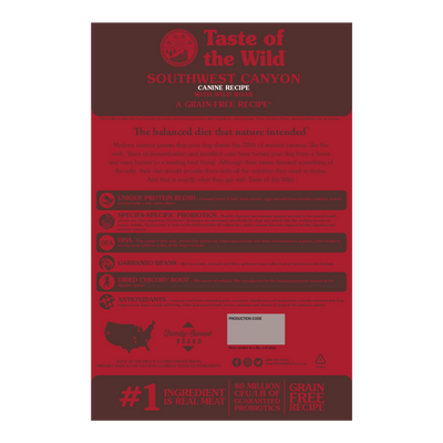 Taste of the Wild Southwest Canyon Wild Boar Dog Dry Food (2 Sizes)