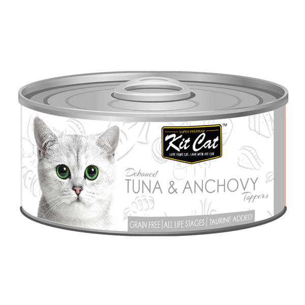 Kit Cat Deboned Tuna & Anchovy Wet Cat Food Topper 80g