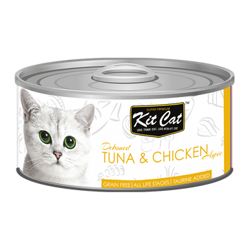 Kit Cat Deboned Tuna & Chicken Wet Cat Food Topper 80g