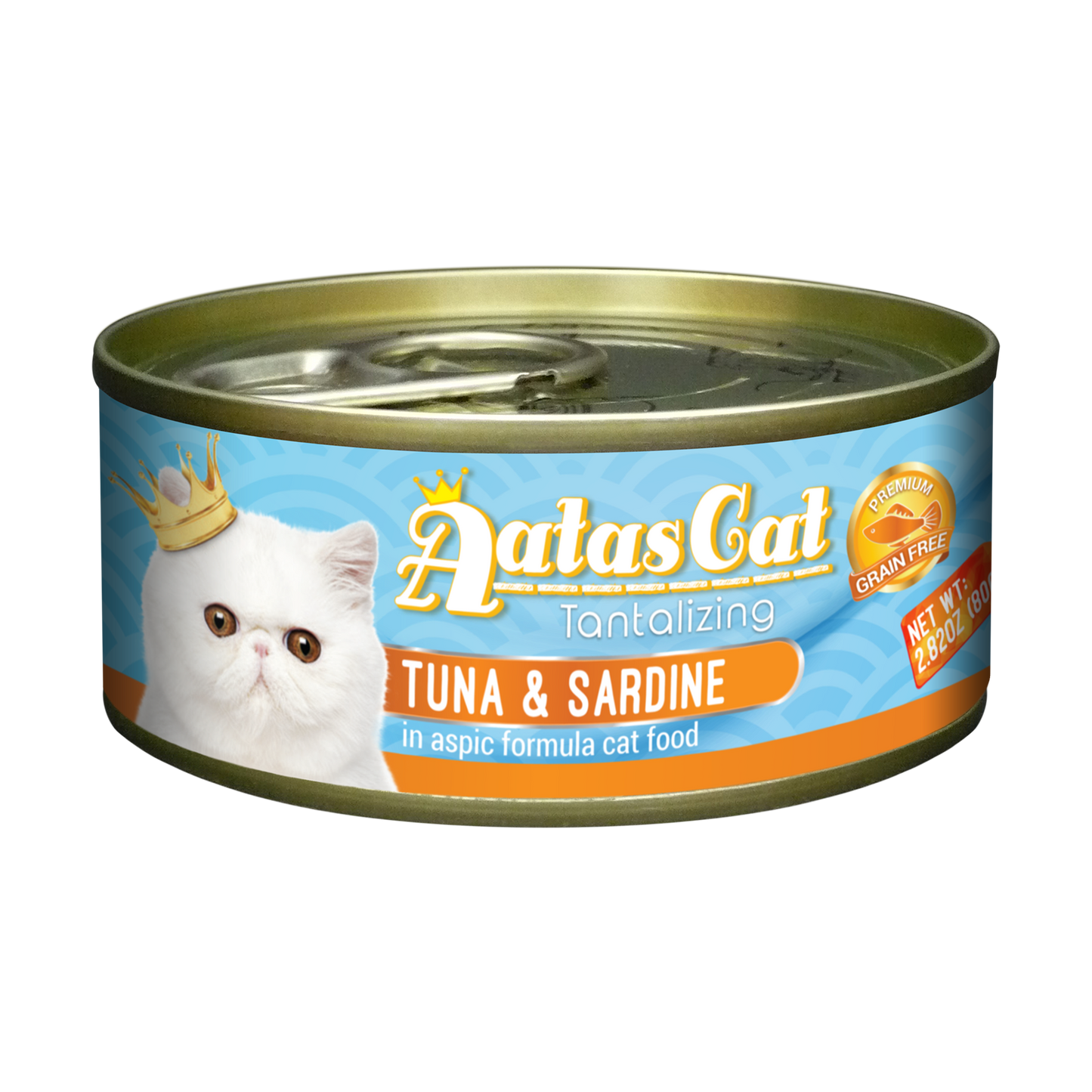 Aatas Cat Tantalizing Tuna & Sardine Cat Canned Food 80g