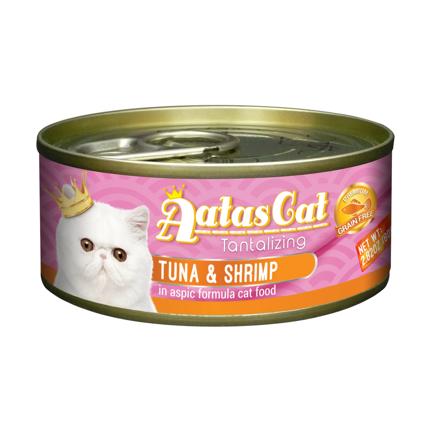 Aatas Cat Tantalizing Tuna & Shrimp Cat Canned Food 80g
