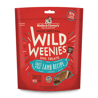 Stella & Chewy's Wild Weenies Lamb Freeze Dried Dog Treats 3.25oz